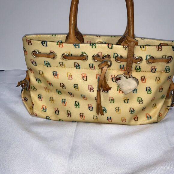 Vintage Y2K Dooney & Bourke Monogram Satchel Dooney & Bourke, genuine leather. - Picture 12 of 12
